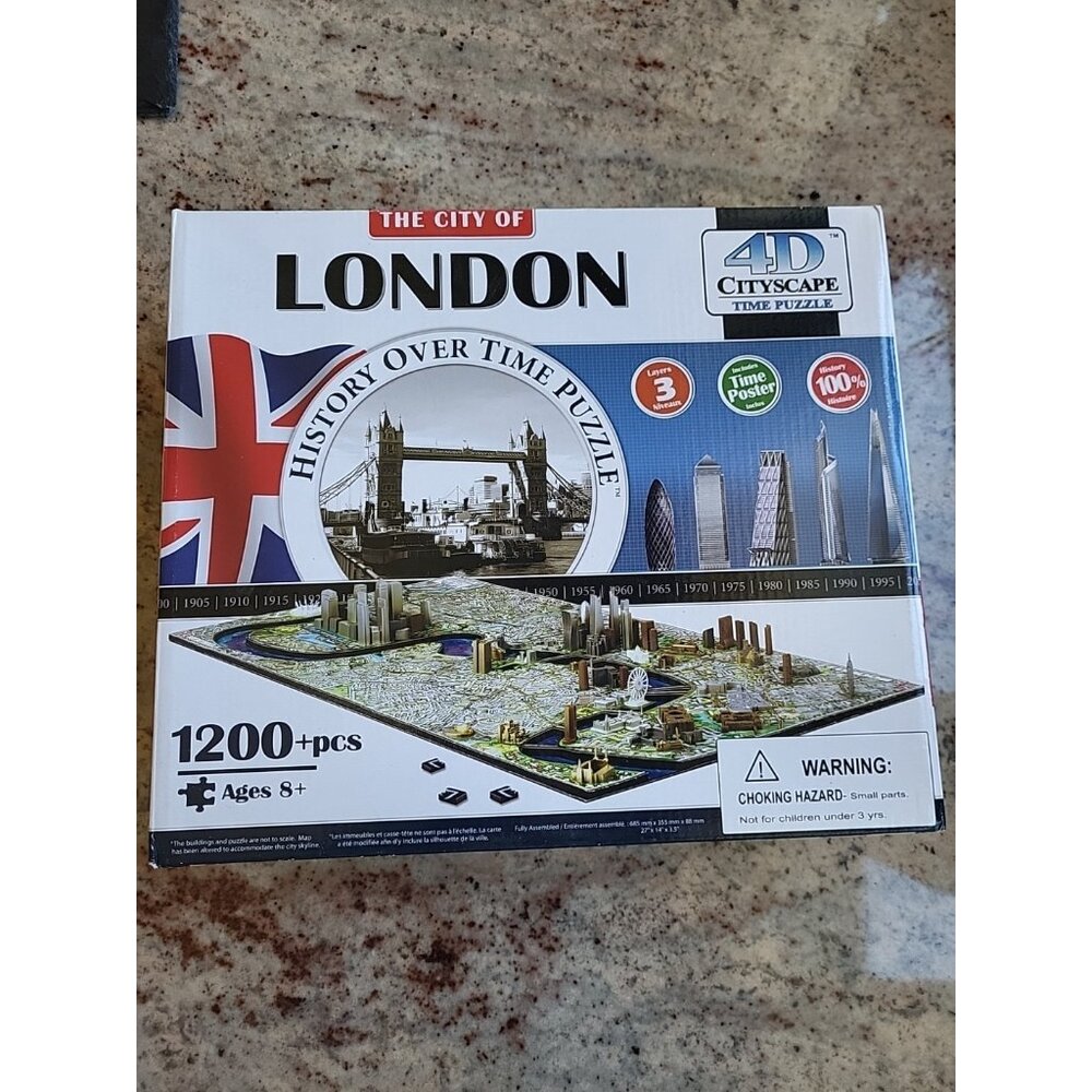 The City of London 4D CityScape History Over Time 1200+ Pcs Jigsaw Puzzle
